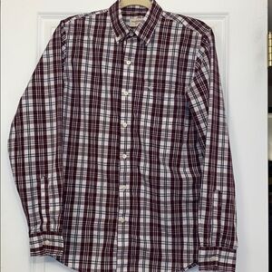 Mens Docker’s size small plaid shirt Academia Fall work business‎ casual